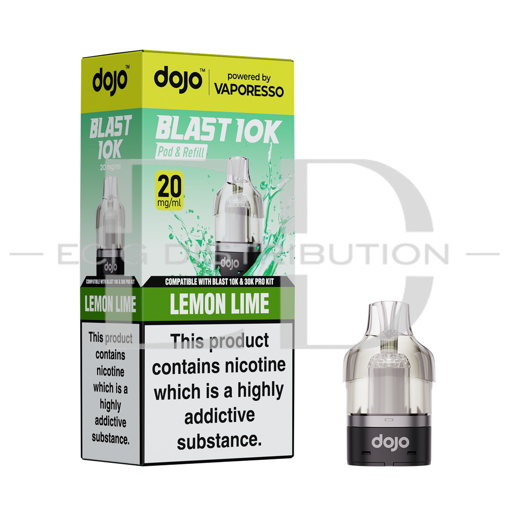 Vaporesso Dojo Blast 10/30K Refillable Pod - Lemon Lime 20MG