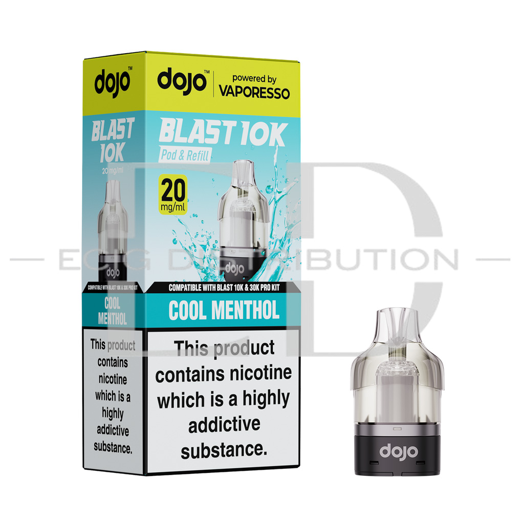 Vaporesso Dojo Blast 10/30K Refillable Pod - Cool Menthol 20MG