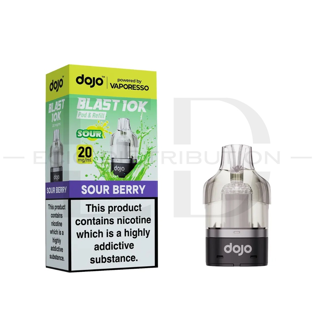 Vaporesso Dojo Blast 10/30K Refillable Pod - Blueberry Sour Raspberry 20MG