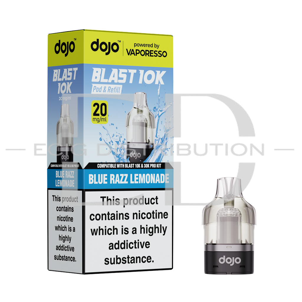 Vaporesso Dojo Blast 10/30K Refillable Pod - Blue Razz Lemonade 20MG