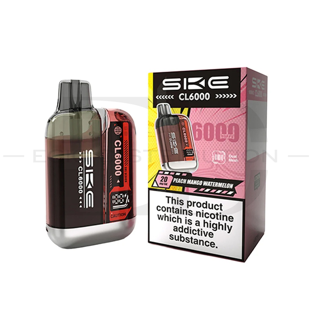 SKE Crystal CL6000 Pod Kit - Peach Mango Watermelon