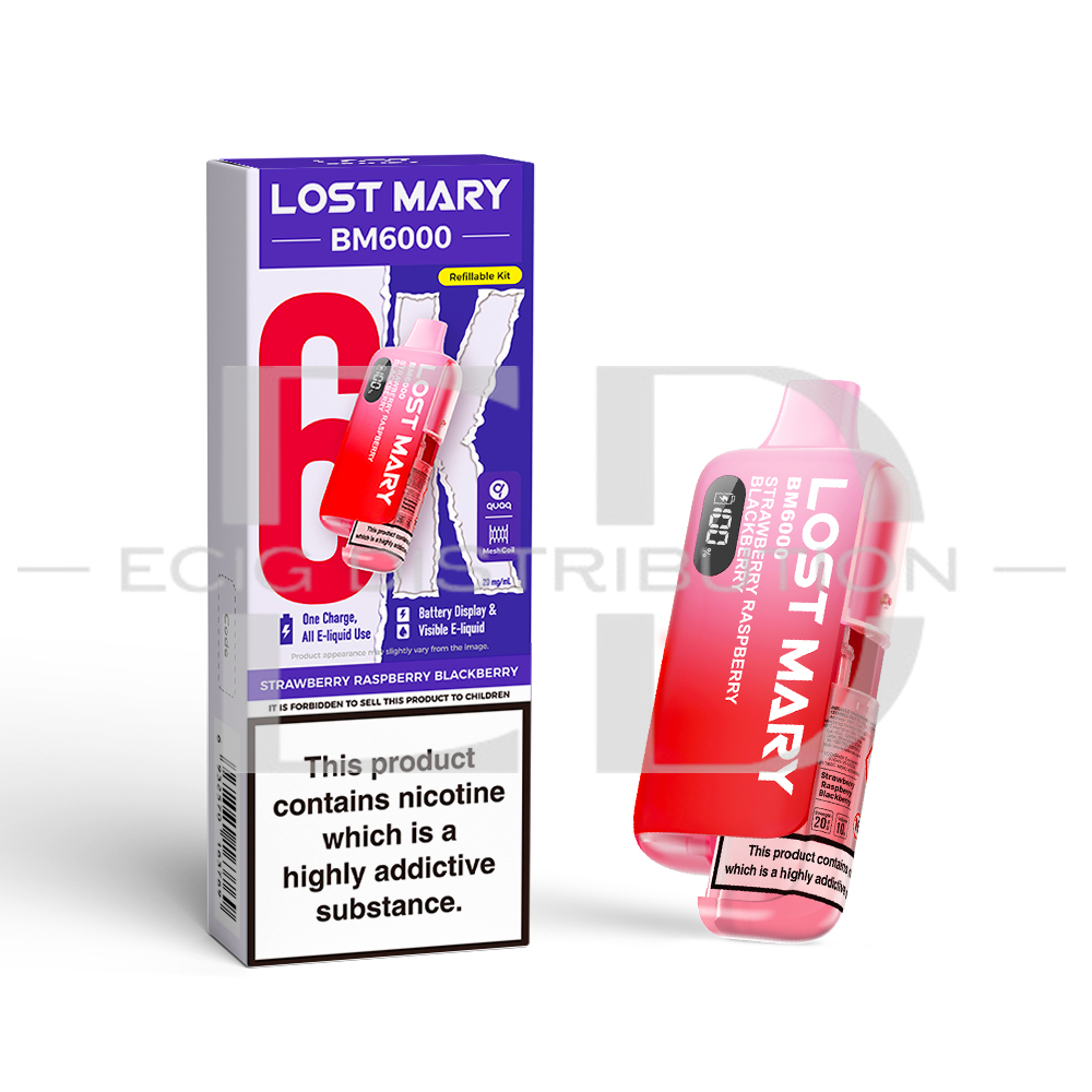 Lost Mary BM6000 Pod Kit - Strawberry Raspberry Blackberry