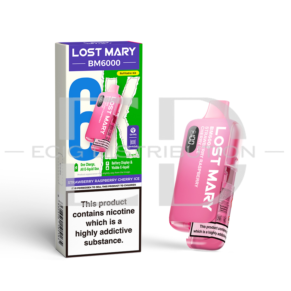 Lost Mary BM6000 Pod Kit - Strawberry Raspberry Cherry Ice