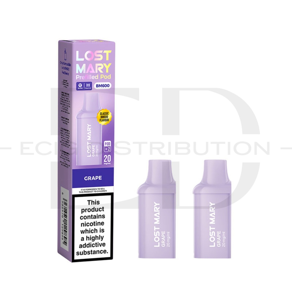 Lost Mary BM600 Refillable Pod 2Pcs/Pack - Grape