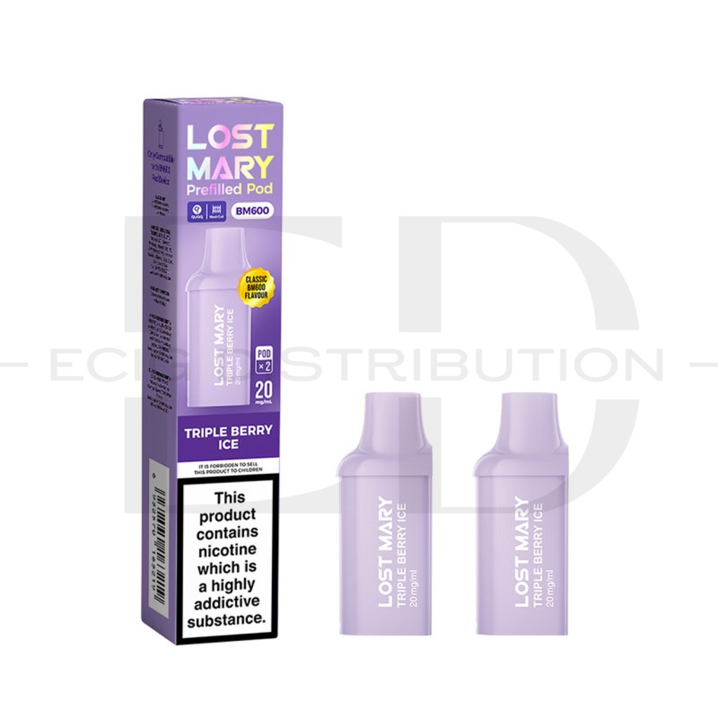 Lost Mary BM600 Refillable Pod 2Pcs/Pack - Triple Berry Ice