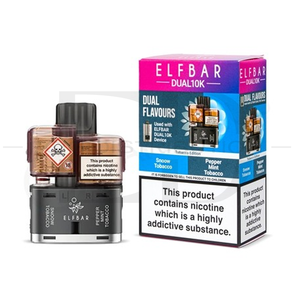 Elfbar Dual10K Refillable Pod - Tobacco Edition