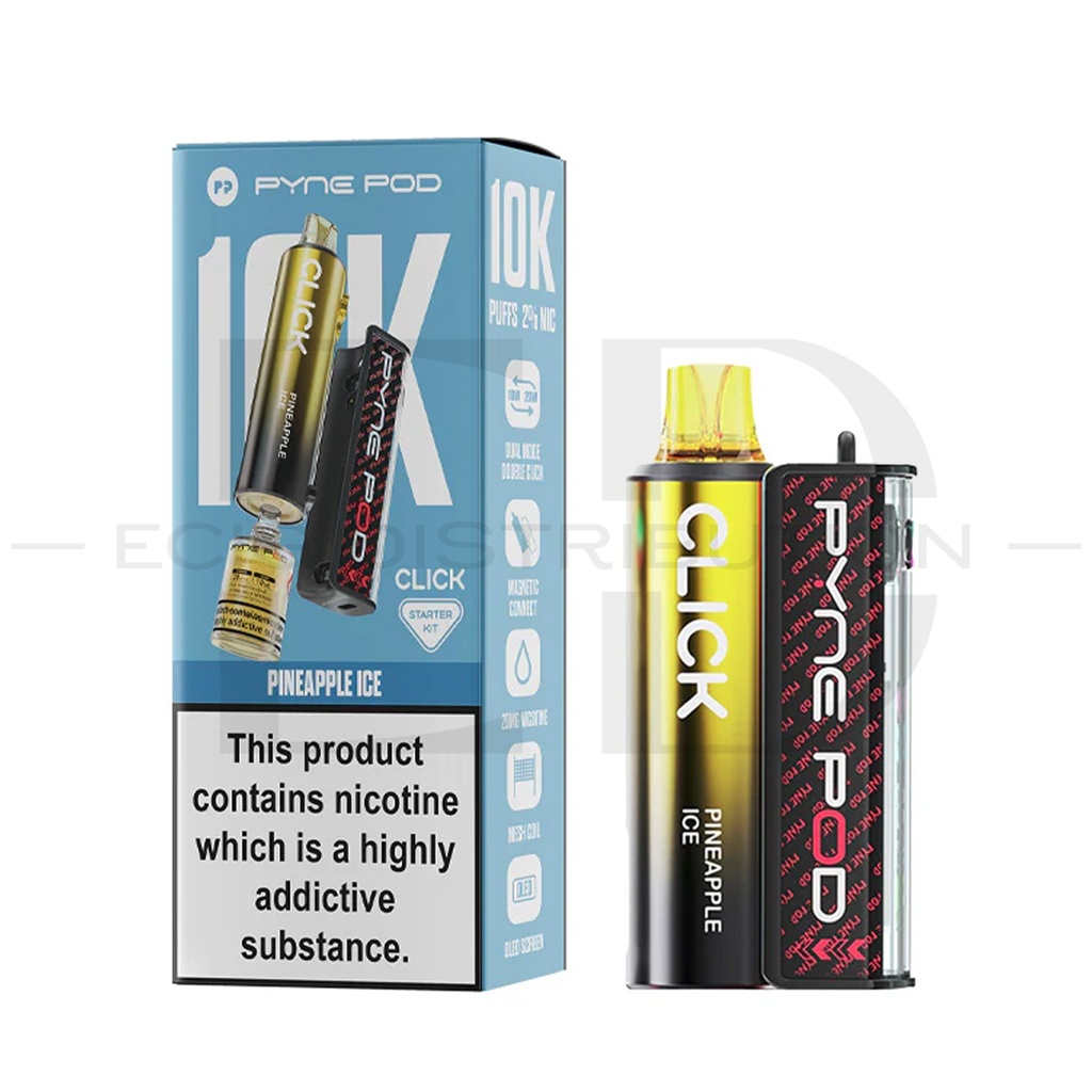 Pyne Pod Click 10K Starter Kit - Pineapple Ice
