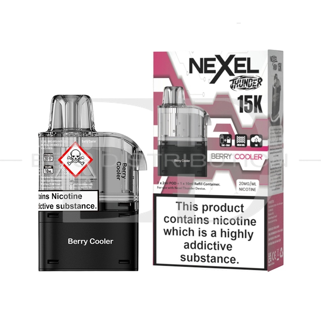 Nexel Thunder 15K Refillable Pod - Berry Cooler 20MG