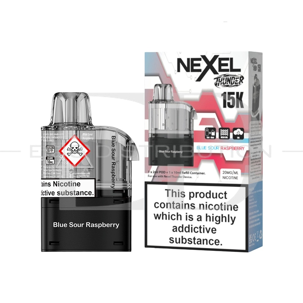 Nexel Thunder 15K Refillable Pod - Blue Sour Raspberry 20MG
