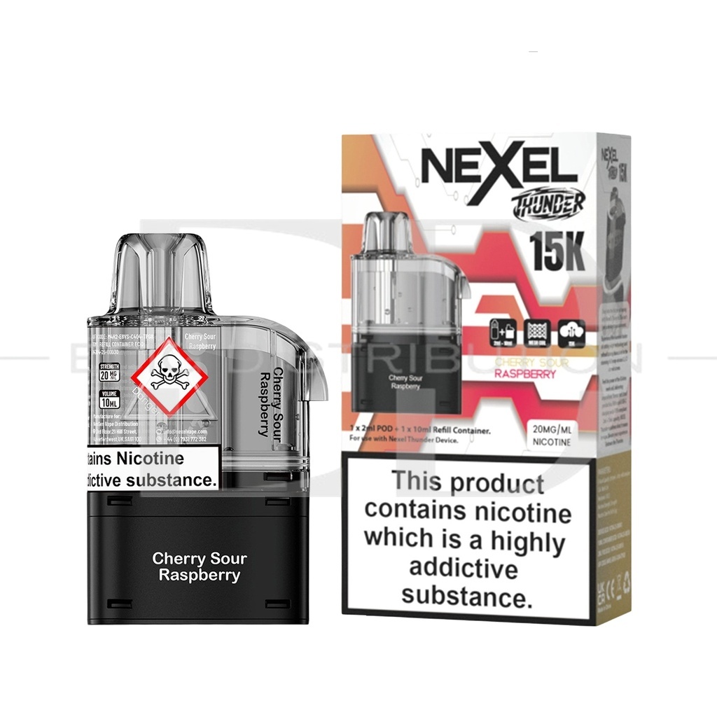Nexel Thunder 15K Refillable Pod - Cherry Sour Raspberry 20MG