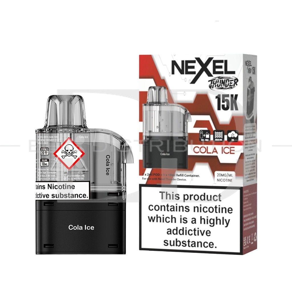 Nexel Thunder 15K Refillable Pod - Cola Ice 20MG