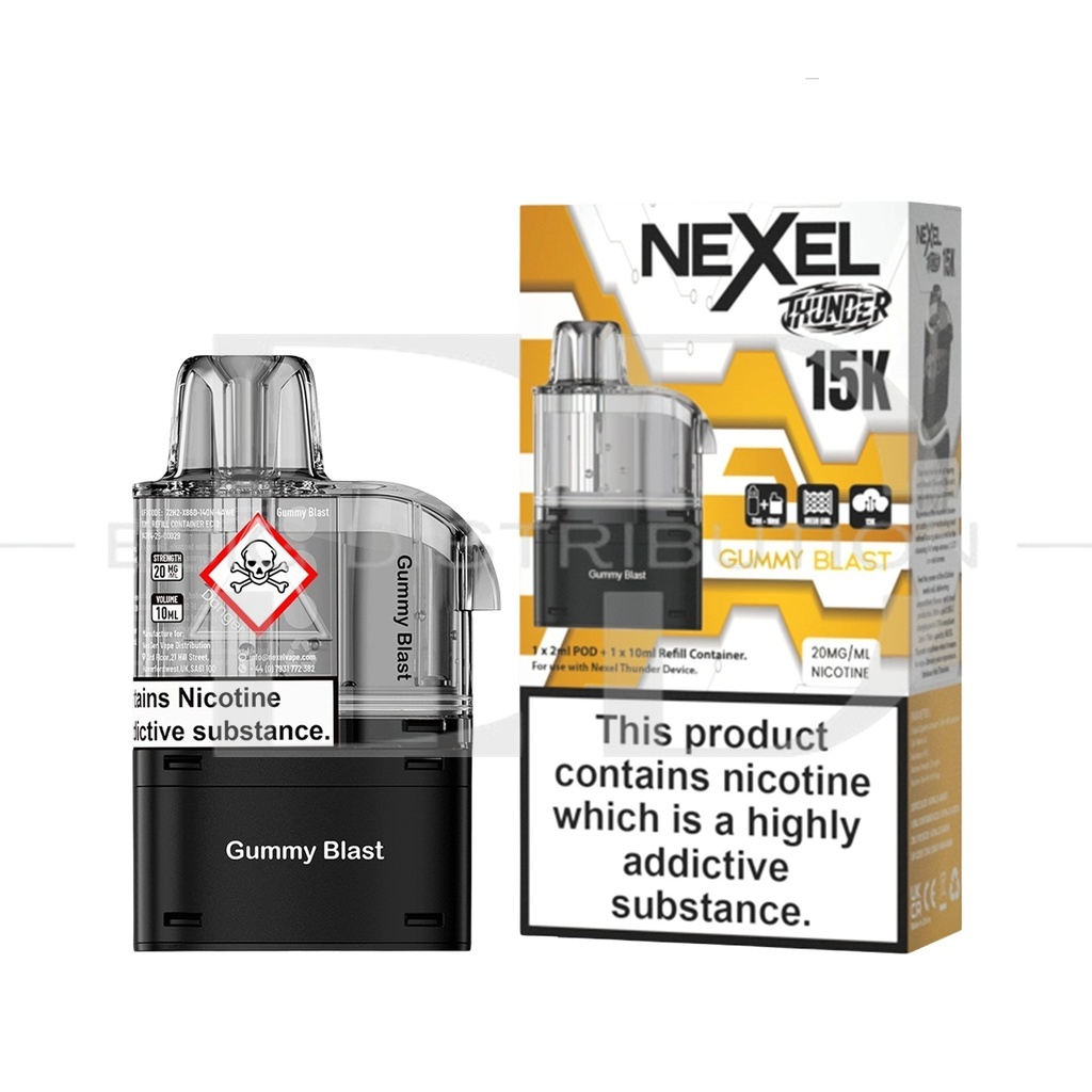 Nexel Thunder 15K Refillable Pod - Gummy Blast 20MG
