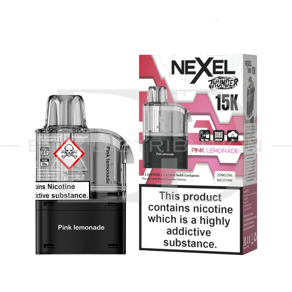 Nexel Thunder 15K Refillable Pod - Pink Lemonade 20MG