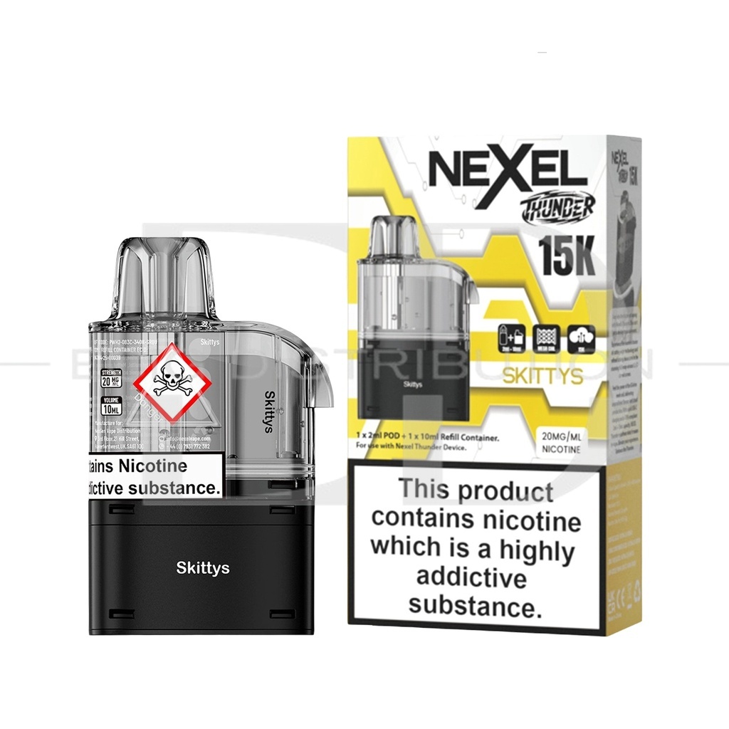 Nexel Thunder 15K Refillable Pod - Skittys 20MG