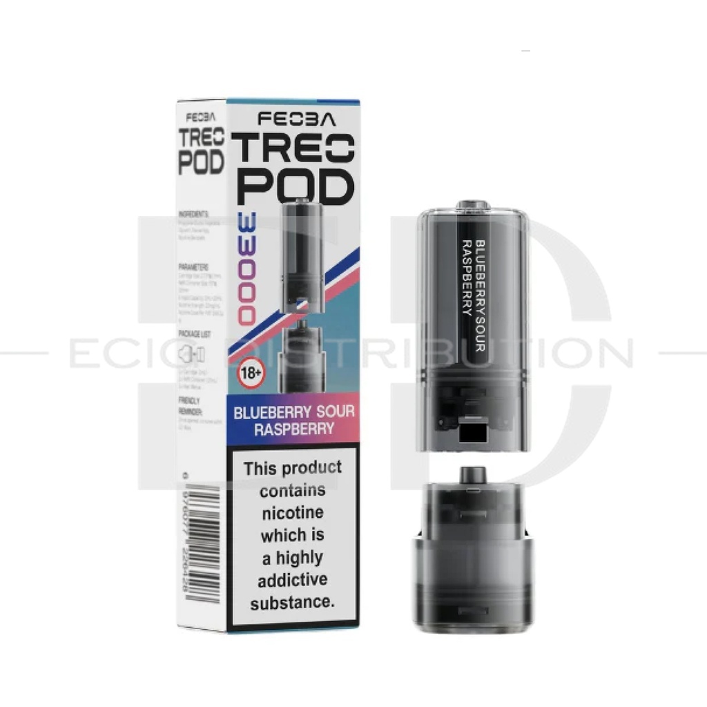 Feoba Treo 33K Refillable Pod - Blueberry Sour Raspberry 20MG