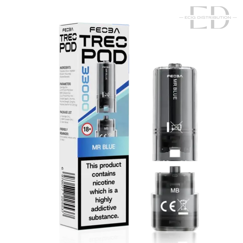 Feoba Treo 33K Refillable Pod - Mr Blue 20MG