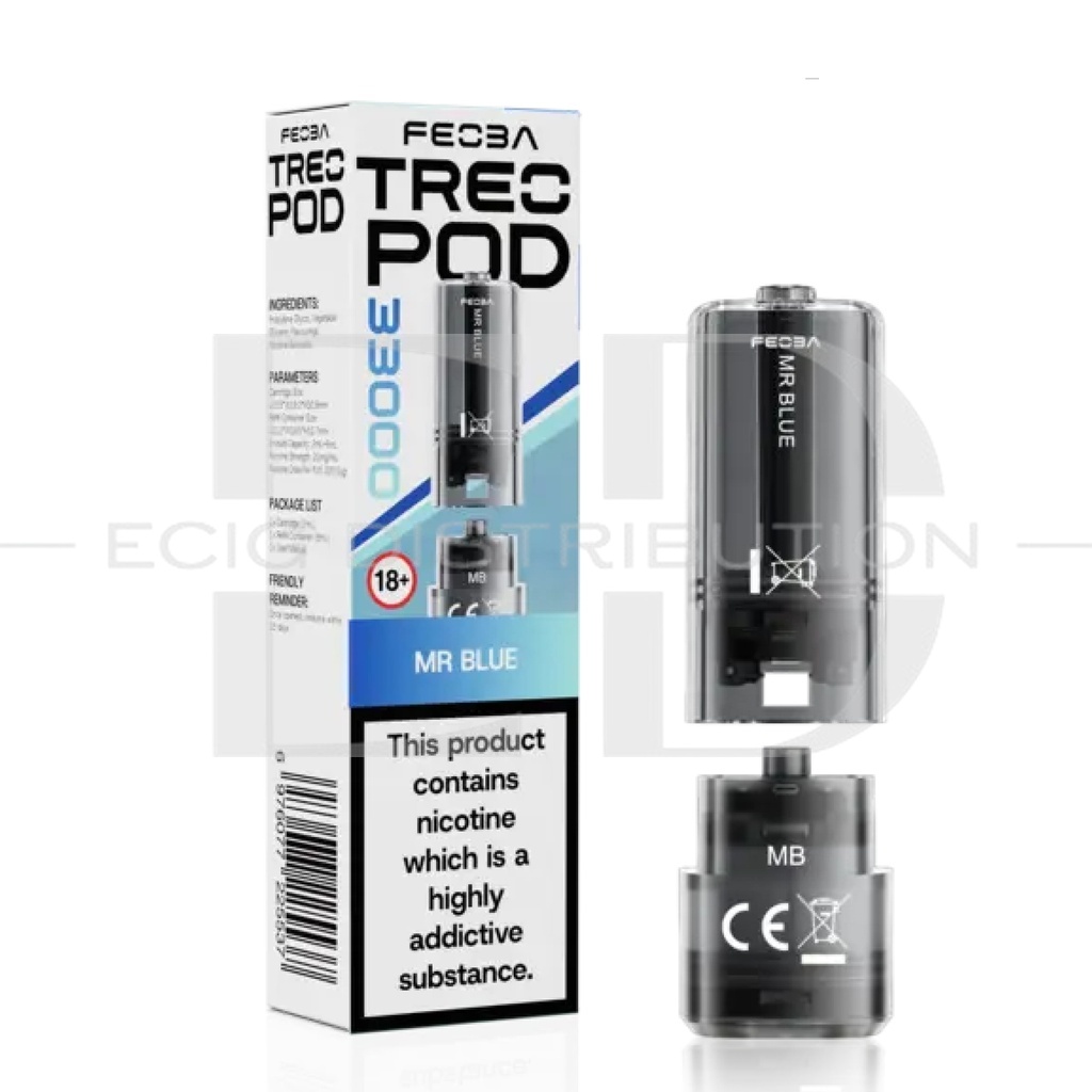 Feoba Treo 33K Refillable Pod - Mr Blue 20MG