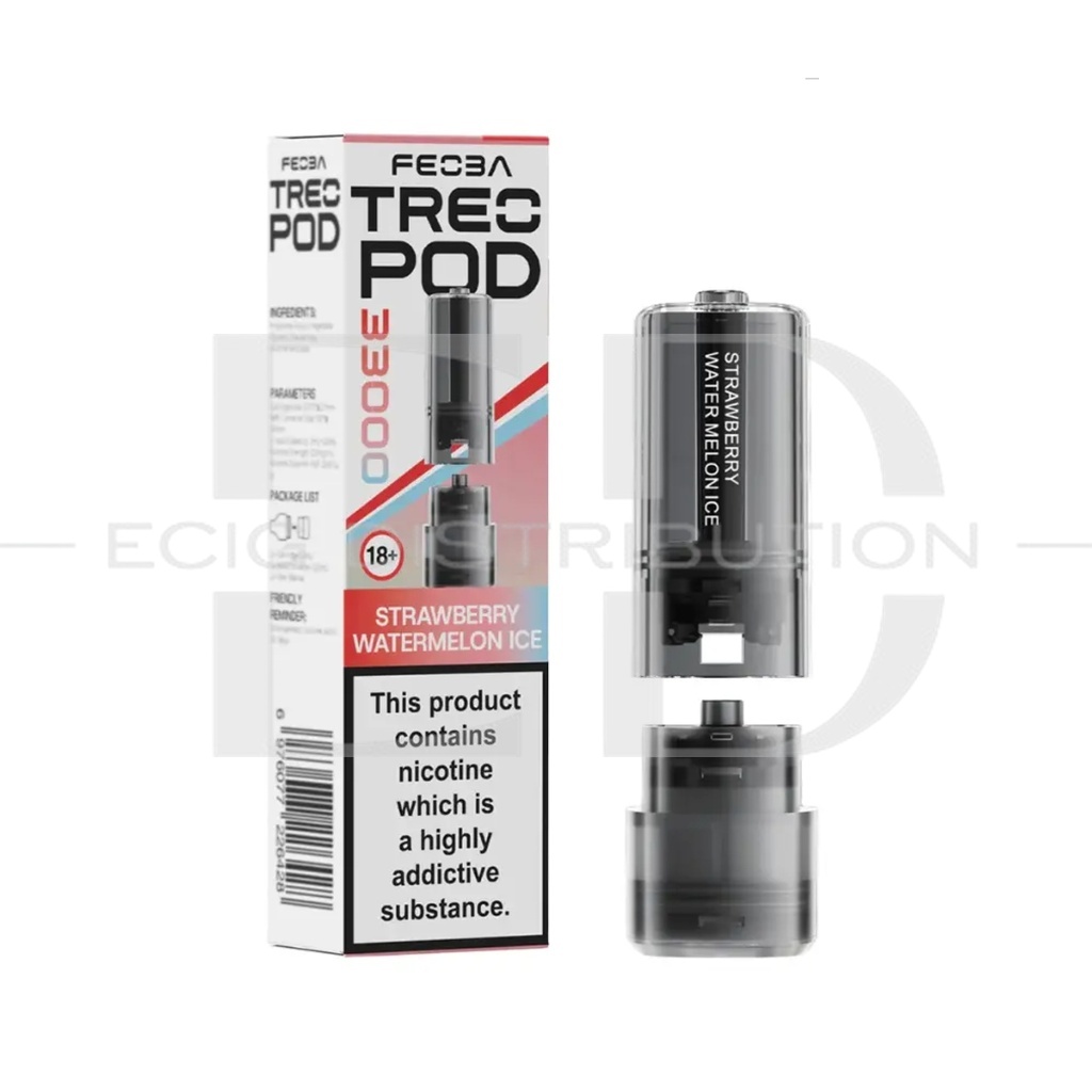 Feoba Treo 33K Refillable Pod - Strawberry Watermelon Ice 20MG