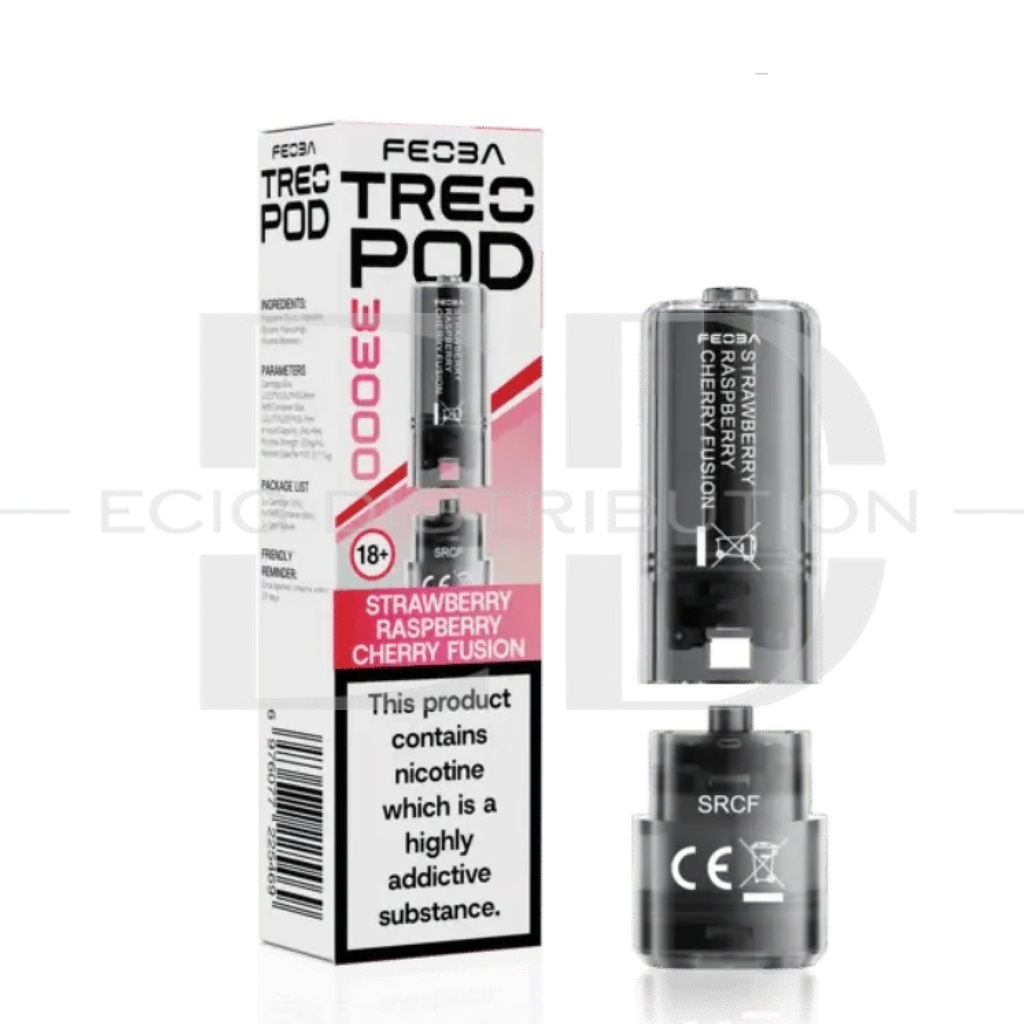Feoba Treo 33K Refillable Pod - Strawberry Raspberry Cherry Fusion 20MG