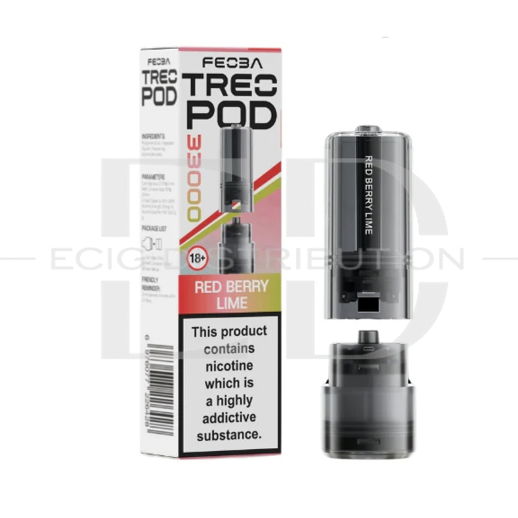 Feoba Treo 33K Refillable Pod - Red Berry Lime 20MG