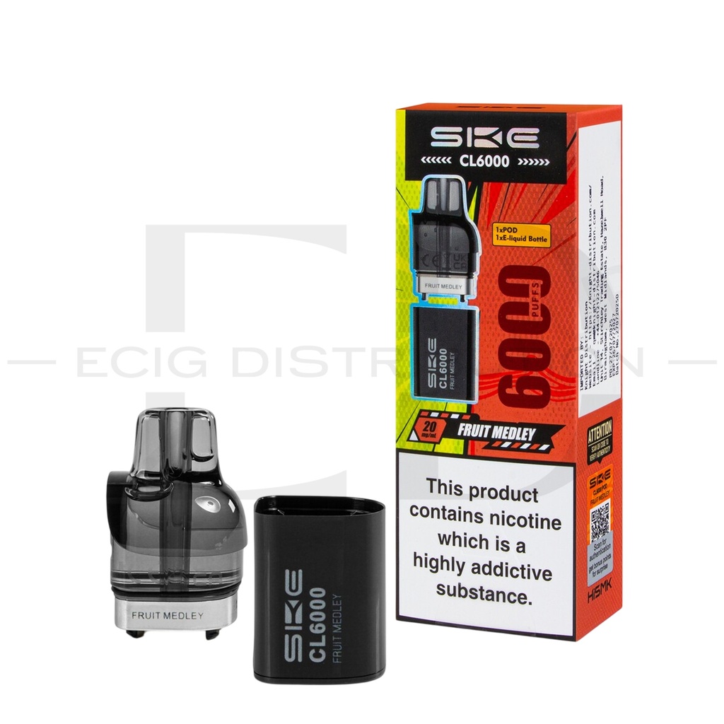SKE Crystal CL6000 Refillable Pod - Fruit Medly