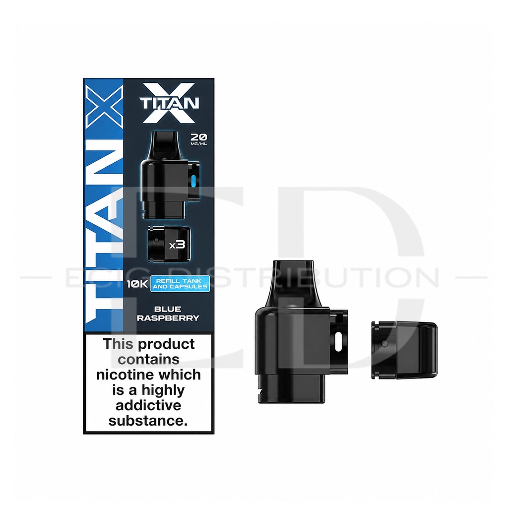 Titan X Refillable Pod - Blue Raspberry