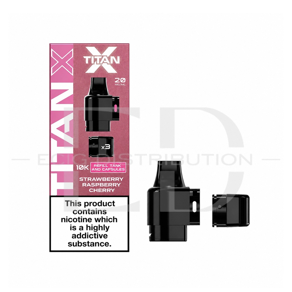 Titan X Refillable Pod - Strawberry Raspberry Cherry