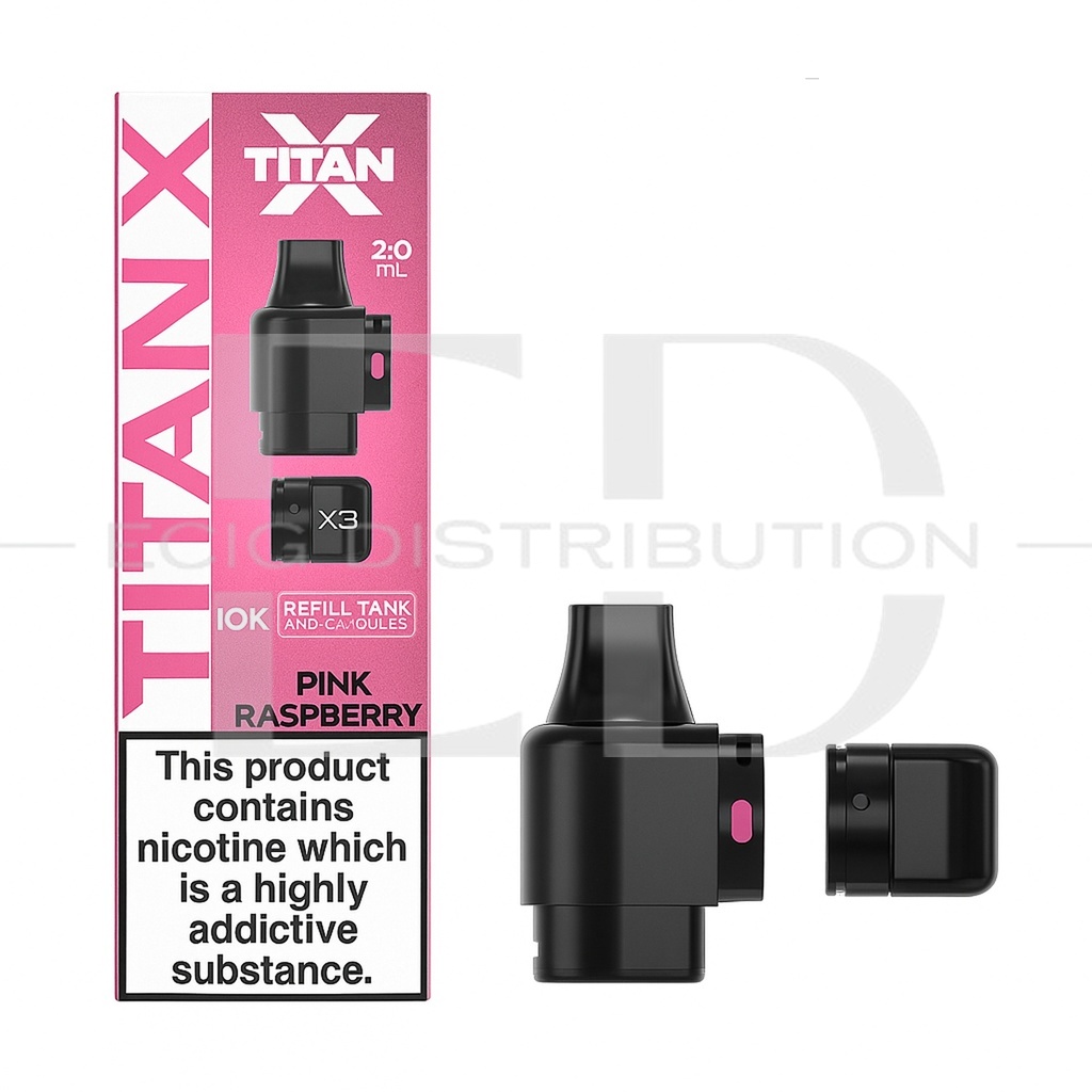 Titan X Refillable Pod - Pink Raspberry
