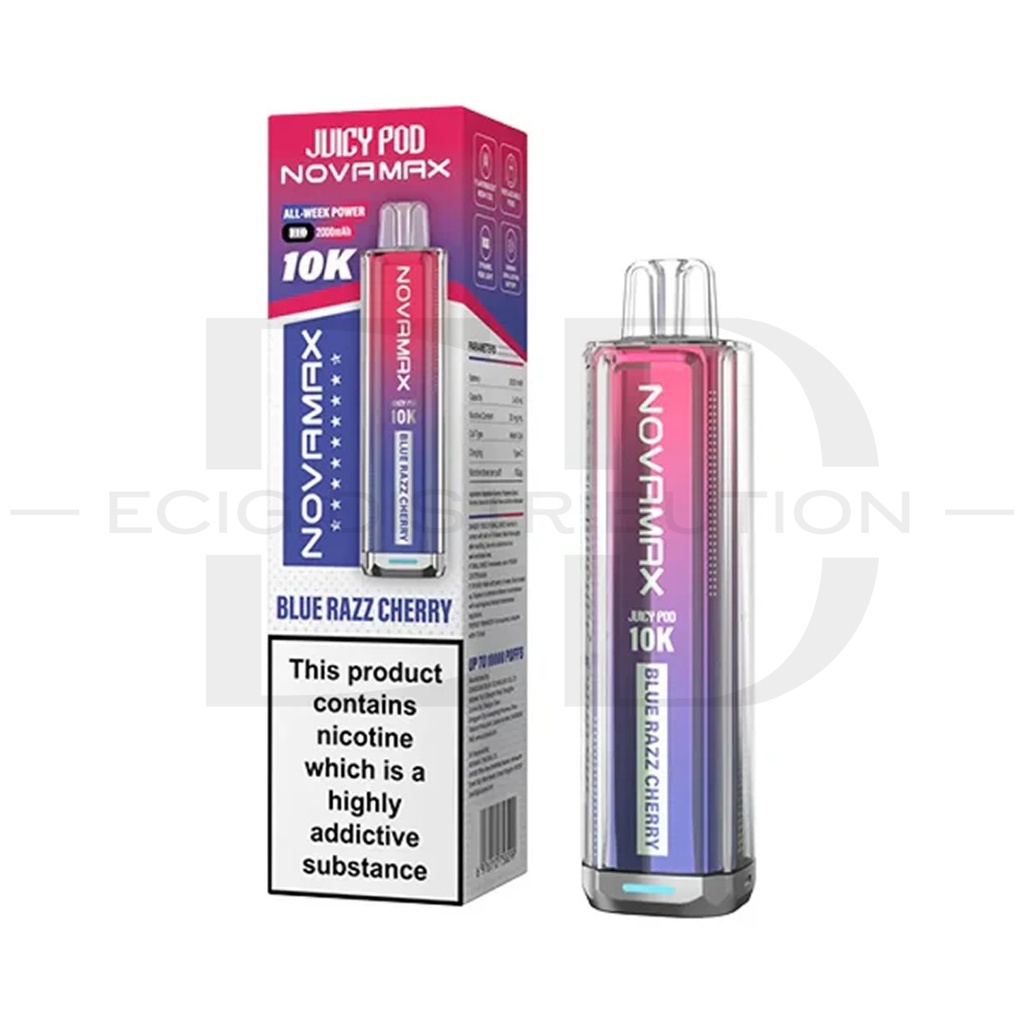 Juicy Pod Novamax 10K Pod Kit - Blue Razz Cherry