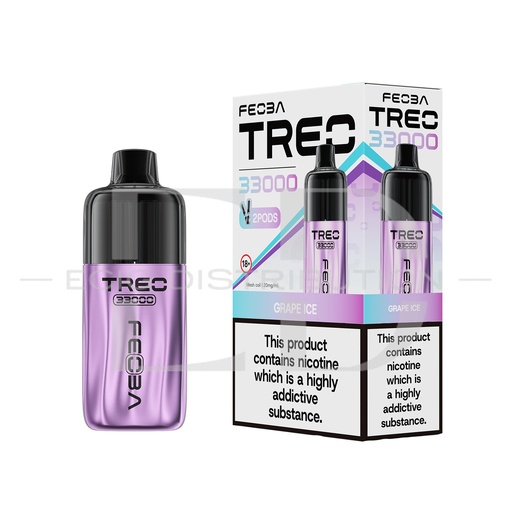 [FEOT33PK-GI20MG] Feoba Treo 33K Pod Kit - Grape Ice 20MG