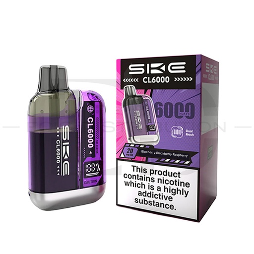 [SKECCLPK-BBR] SKE Crystal CL6000 Pod Kit - Blueberry Blackberry Raspberry