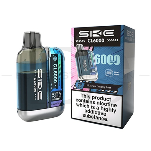 [SKECCLPK-BGB] SKE Crystal CL6000 Pod Kit - Bluerazz Gummy Bear