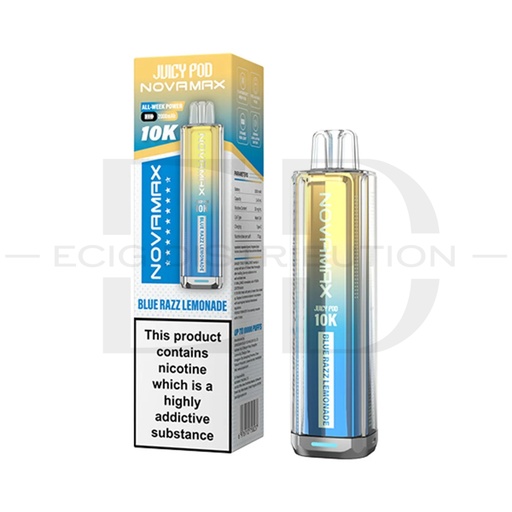 [JUIPNO10KPK-BRL] Juicy Pod Novamax 10K Pod Kit - Blue Razz Lemonade