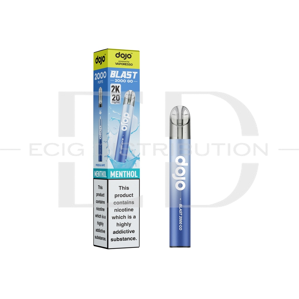 Vaporesso Dojo Blast 2000 Go Transparent Pod Kit - Menthol 20MG