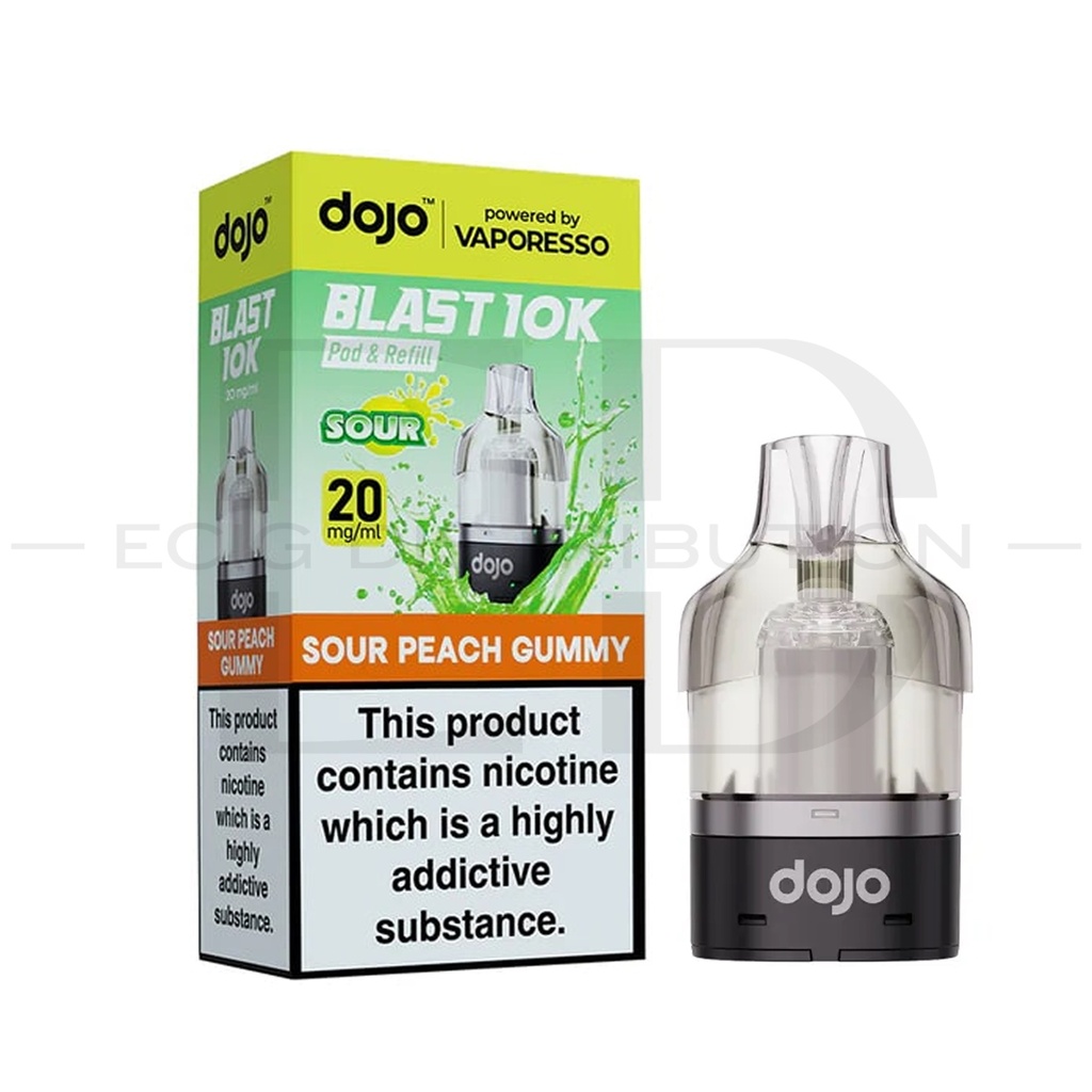 Vaporesso Dojo Blast 10/30K Refillable Pod - Sour Peach Gummy 20MG