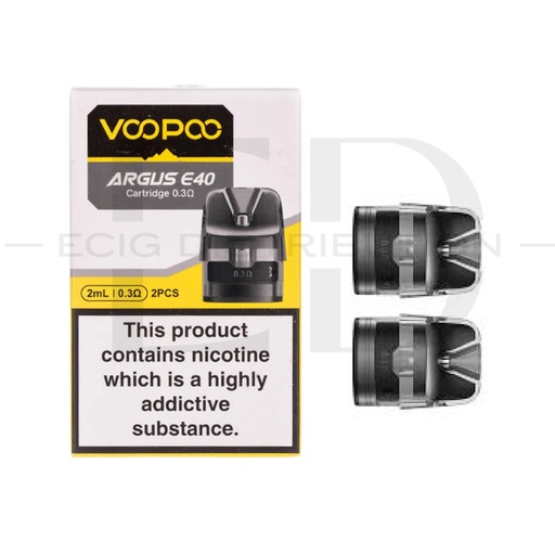 [VOOAE4RP2Pcs/Pack-0.3OHM] Voopoo Argus E40 Refillable Pod 2Pcs/Pack - 0.3 Ohm