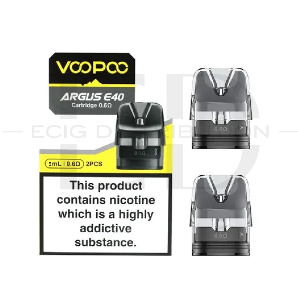 Voopoo Argus E40 Refillable Pod 2Pcs/Pack - 0.6 Ohm XL