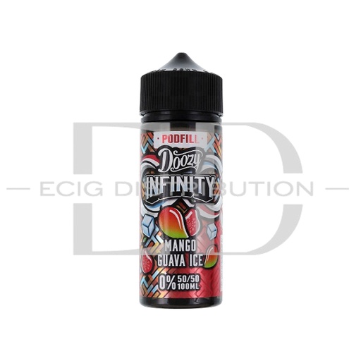 [DOOI10S50/50-MGI0MG] Doozy Infinity 100ML Shortfill 50/50 - Mango Guava Ice 0MG