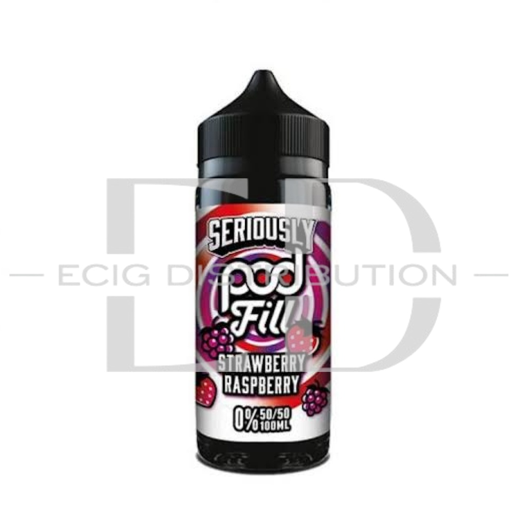 Doozy Seriously Pod Fill 100ML 50/50 - Strawberry Raspberry 0MG