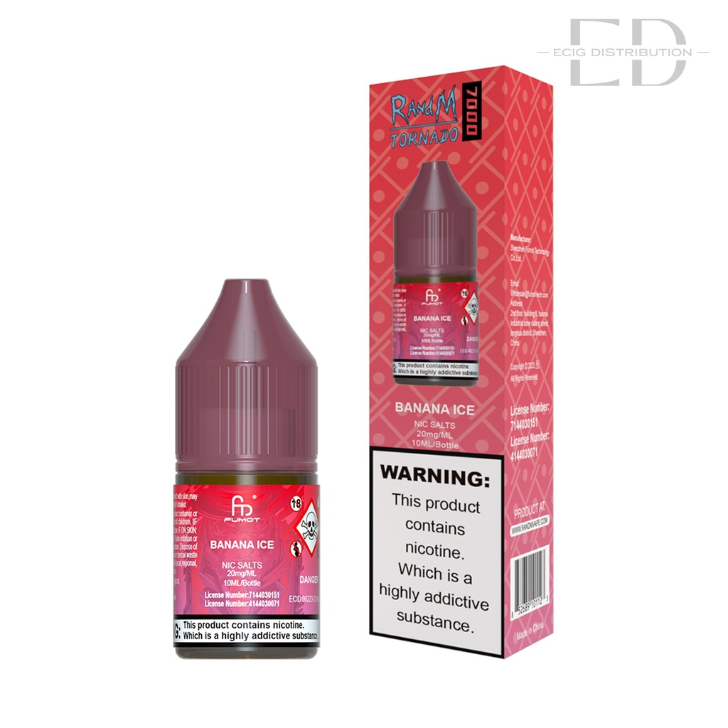 Fumot RandM Nic Salts - Banana Ice 20MG