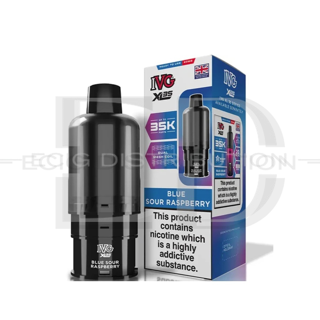 IVG XL 35 Refillable Pod - Blue Sour Raspberry 20MG