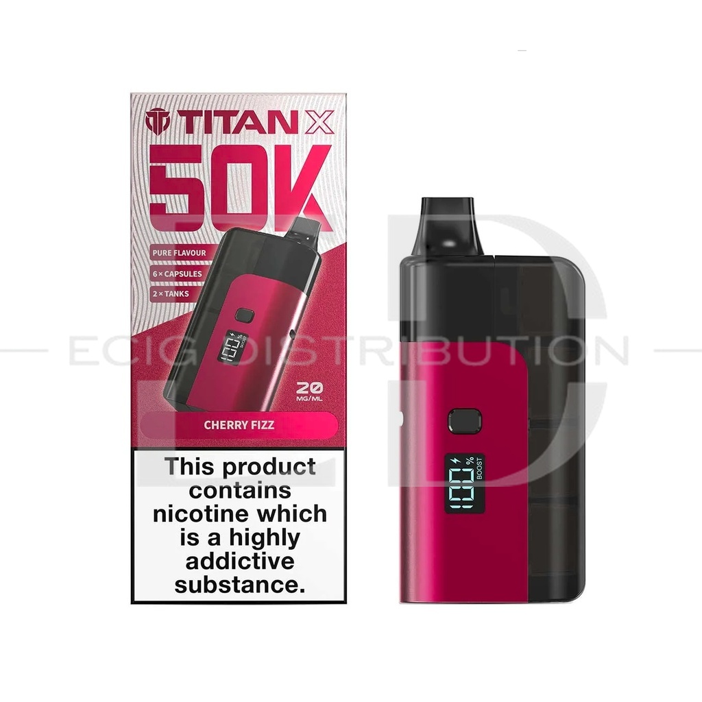 Titan X 50K Pod Kit - Cherry Fizz