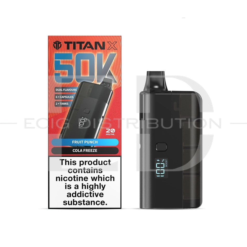 Titan X 50K Pod Kit Dual Flavour - Cola Freeze/Fruit Punch