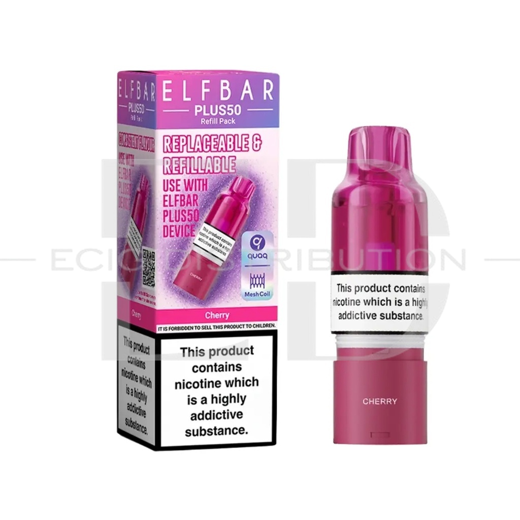 Elfbar Plus50 Refillable Pod - Cherry
