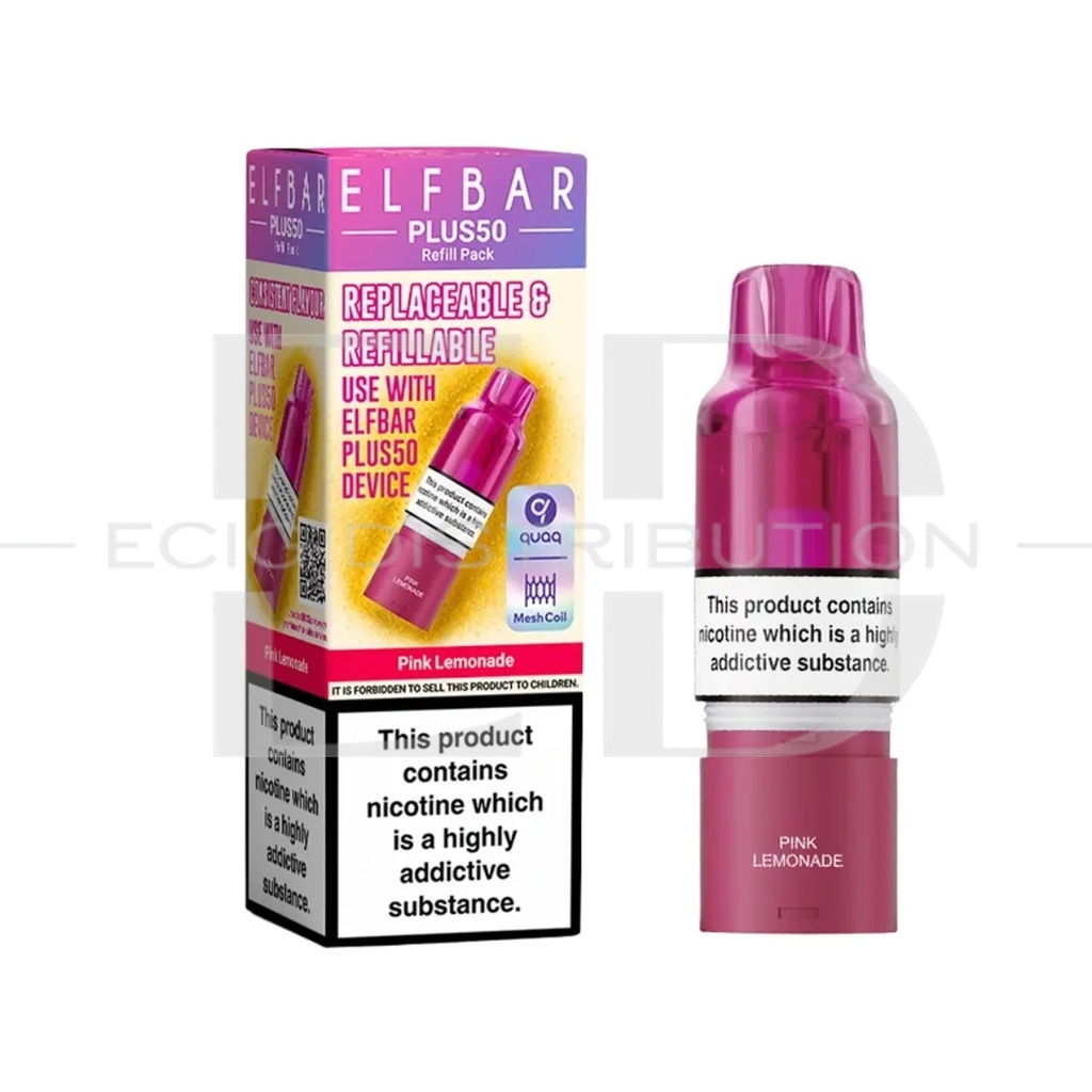 Elfbar Plus50 Refillable Pod - Pink Lemonade