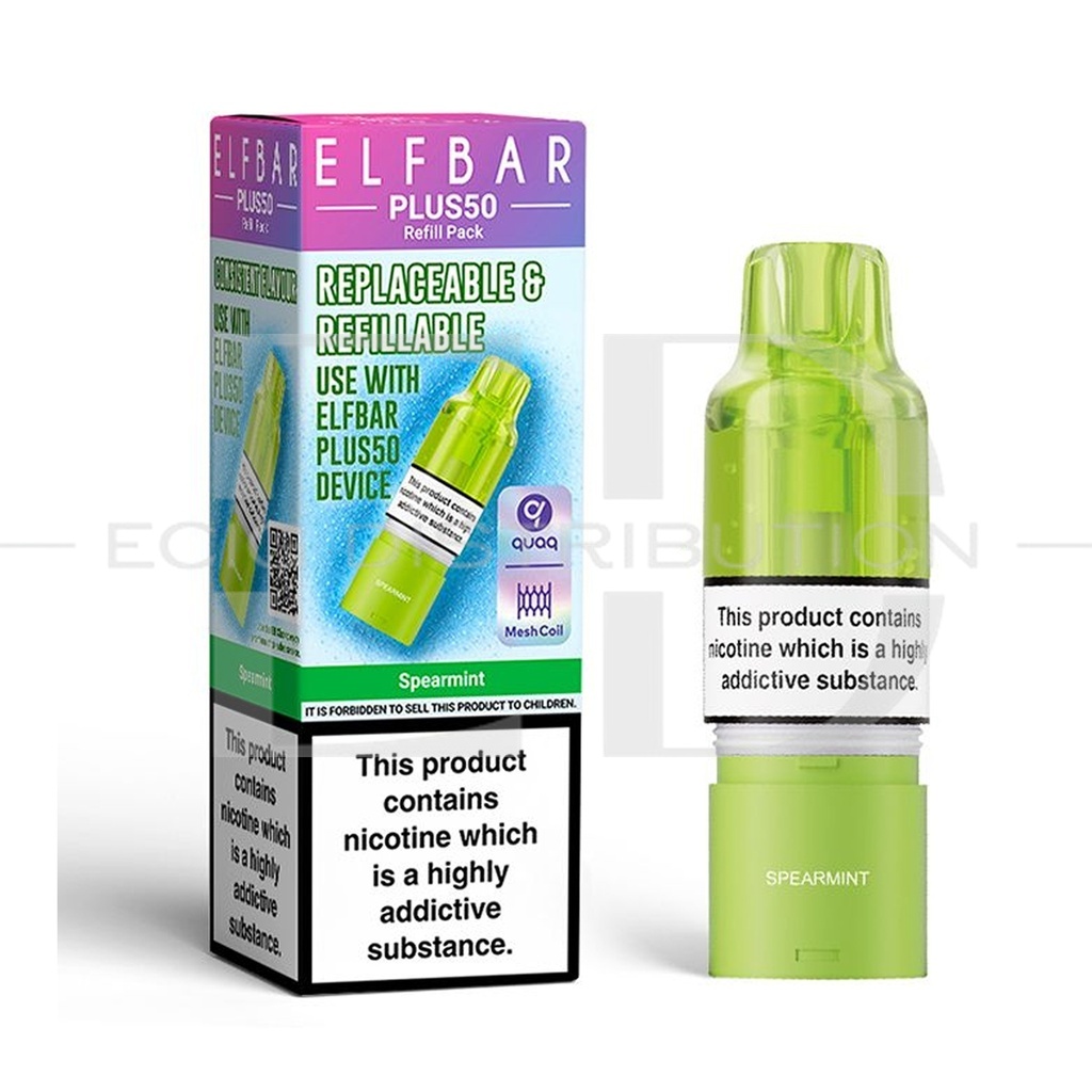 Elfbar Plus50 Refillable Pod - Spearmint