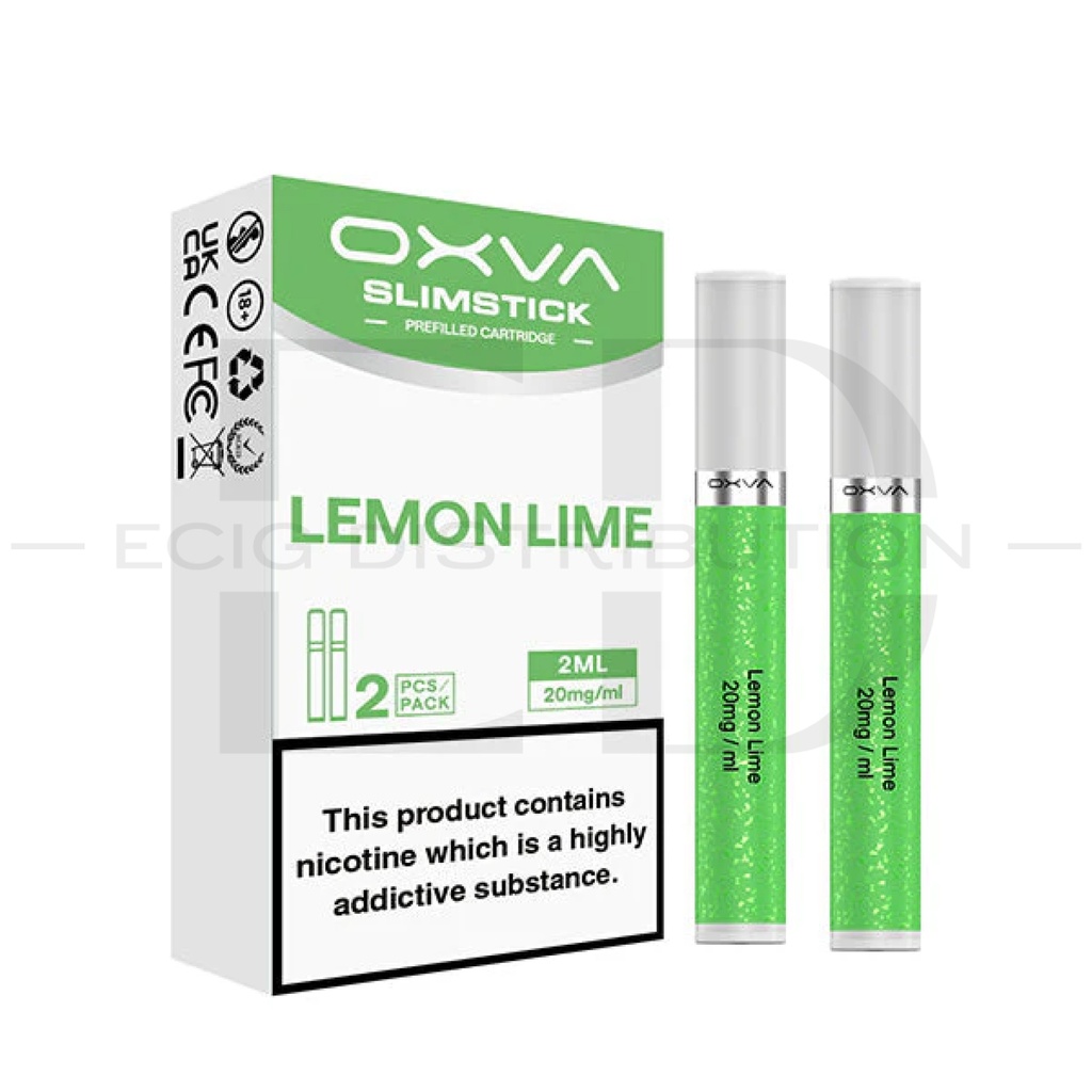 Oxva SlimStick Refillable Pod 2Pcs/Pack - Lemon Lime 20MG