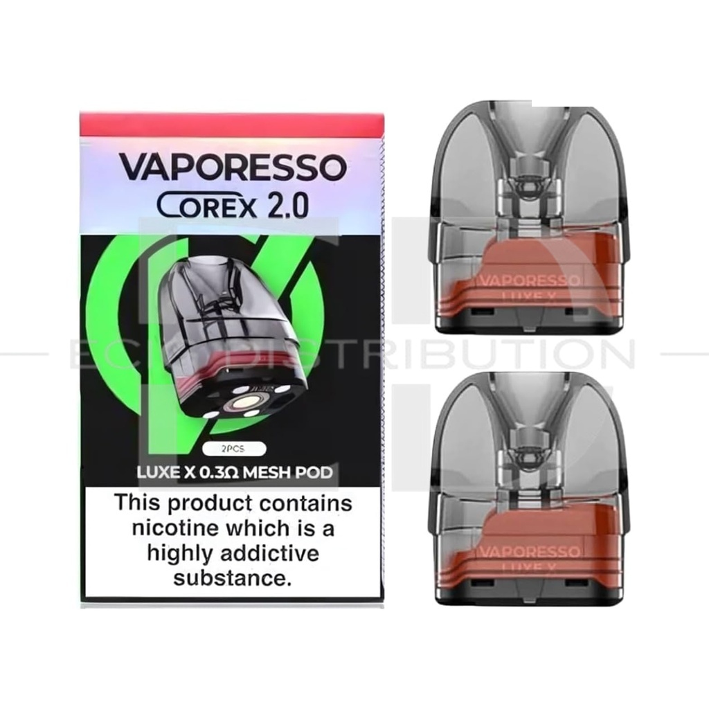 Vaporesso Luxe X Series Mesh Refillable Pod 2Pcs/Pack - 0.3 Ohm