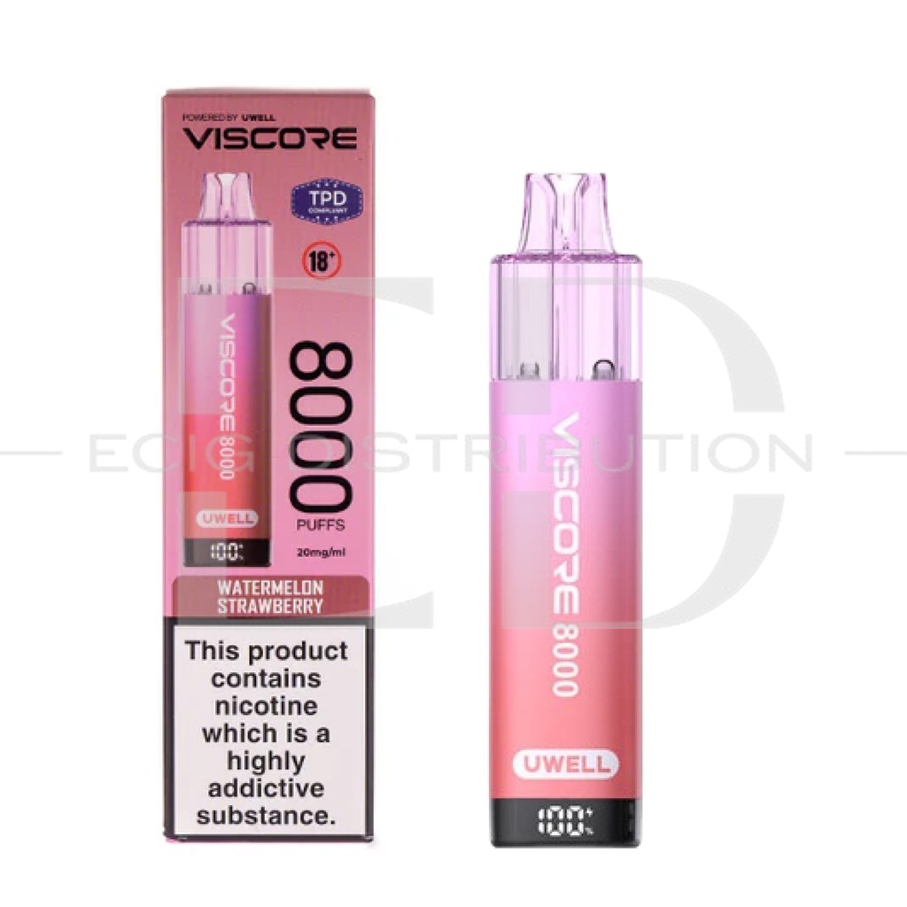 Uwell Viscore 8K Prefilled Pod - Watermelon Strawberry 20MG