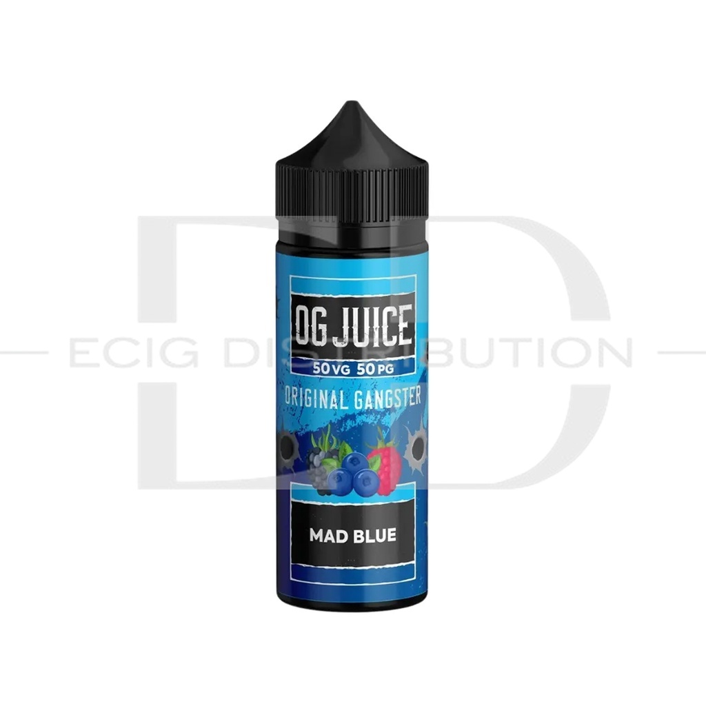 OG 100ML Shortfills 50/50 - Mad Blue 0MG